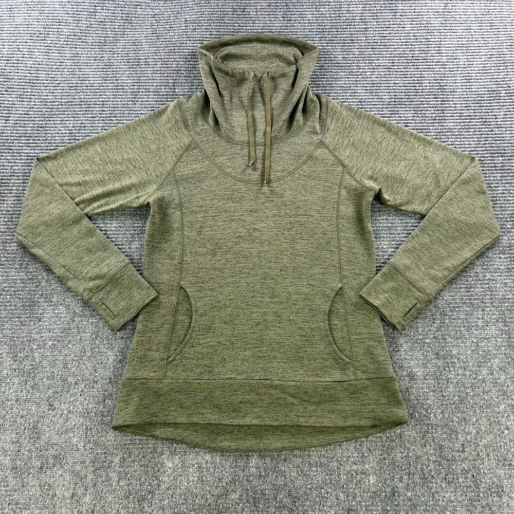 Kuhl Léa Pullover Sweater Womens Small Olive Green‎ Cowl Neck Long Sleeve Casual